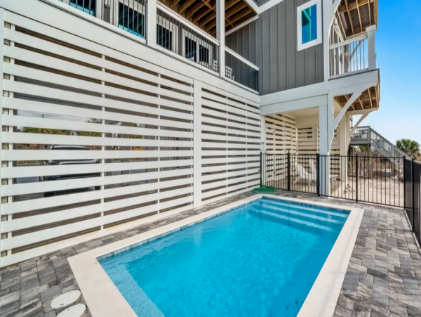 Luxurious Port St. Joe Beach Rental Six Bedroom Home with Pool & Beach Access
